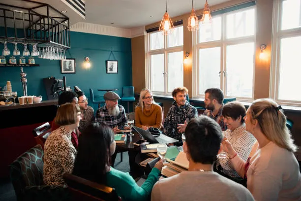 enjoying-a-drink-at-book-club